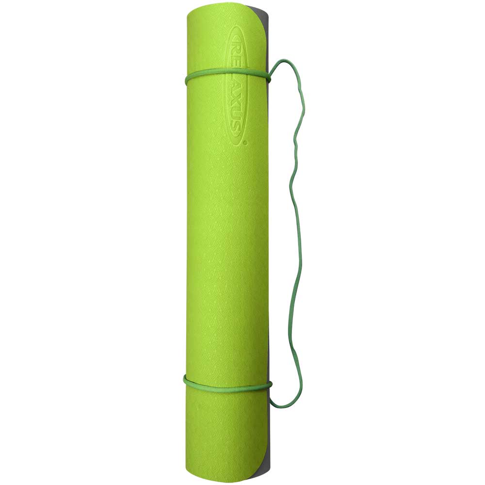 ECO Yoga Mats Cool Grey / Lime