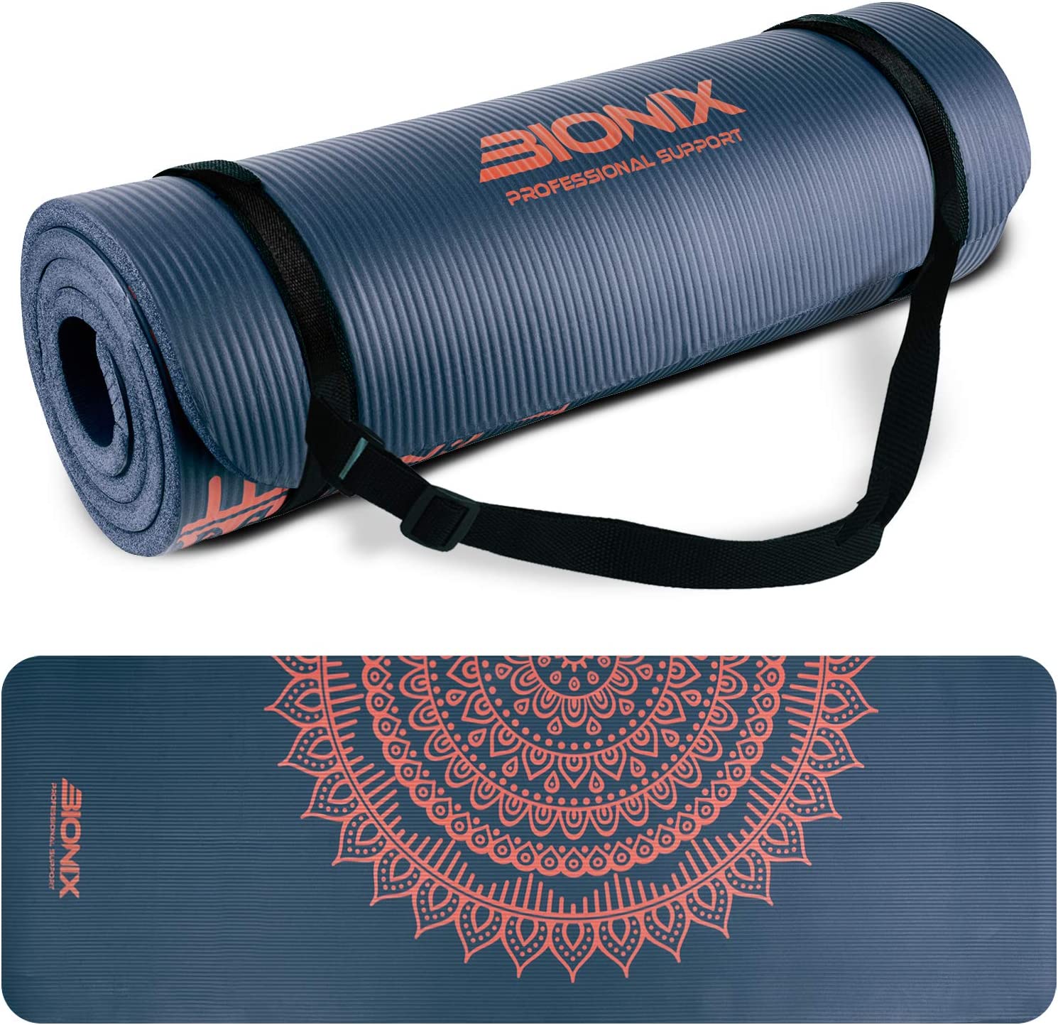 NBR Yoga Mat 10mm Dar Blue Mat